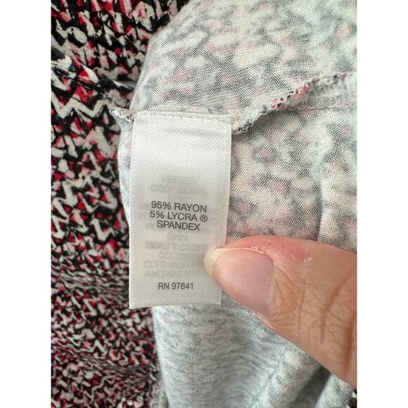 J.JILL | Wearever Abstract Print Knit Tunic Top | Size XS - Picture 7 of 8